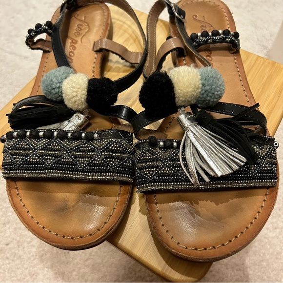 Free People Beaded Leather Sandals - Picture 3 of 14